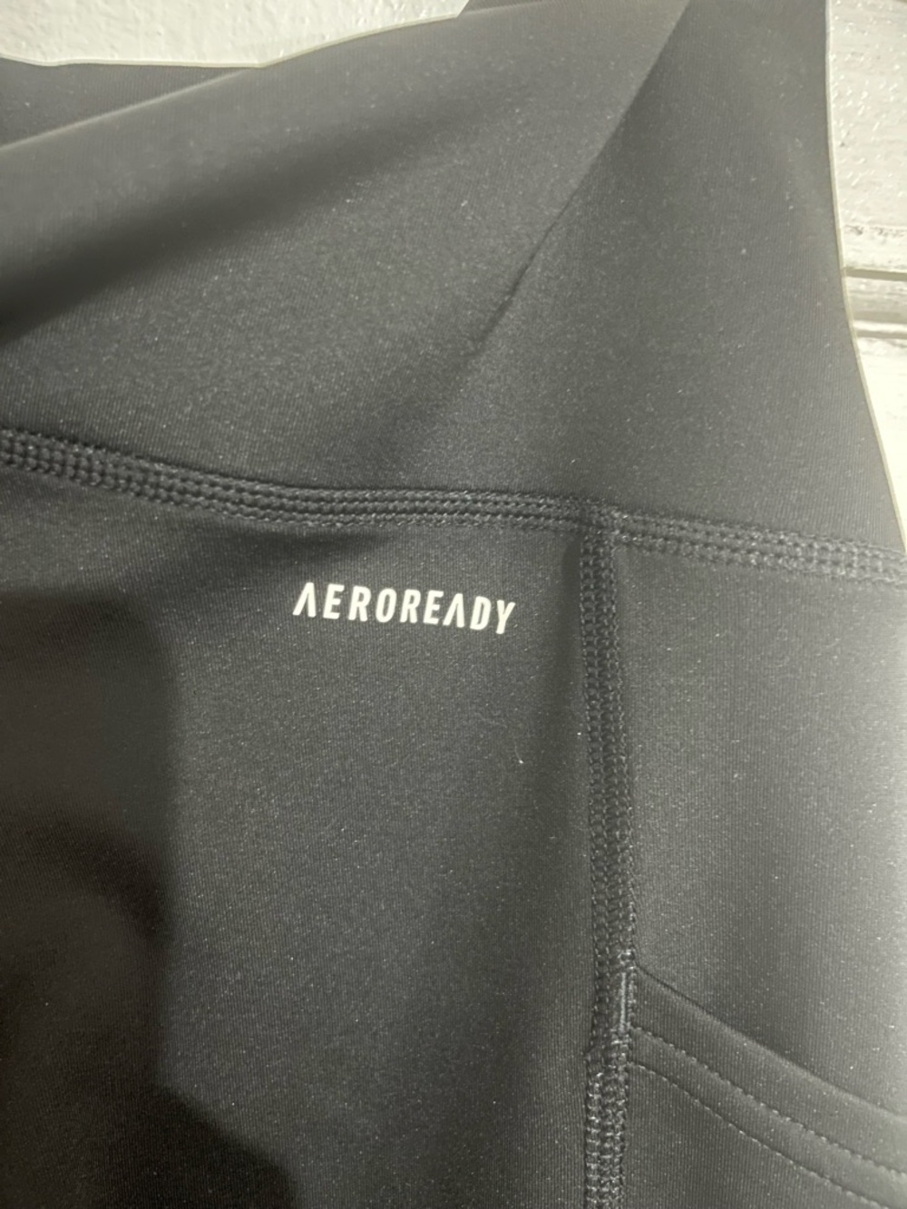 adidas Black Leggings with White Side Stripes for women - Picture 6 of 7